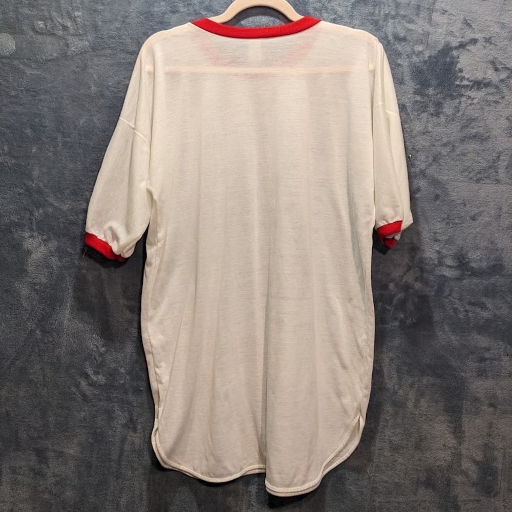 Vintage Inner World Love Letters Ringer Nightshirt White Red OSFM Tee Shirt USA - Picture 3 of 8